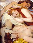Sir Lawrence Alma-Tadema Exhausted Maenides after the Dance painting